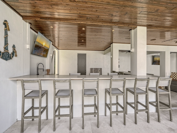 Bayfront Luxury Vacation Rental in Holmes Beach with Private Dock, Pool & Spa